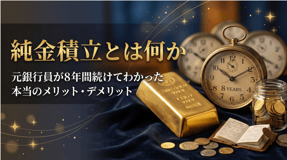 純金積立とは何か〜元銀行員が8年間続けてわかった本当のメリット・デメリット